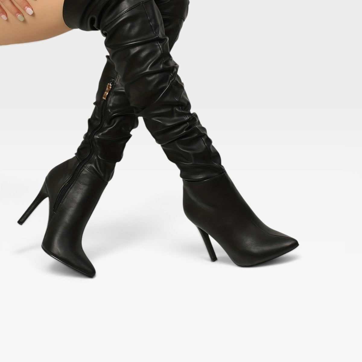 Botas de Tacón Stiletto por Encima de la Rodilla para Mujeres
