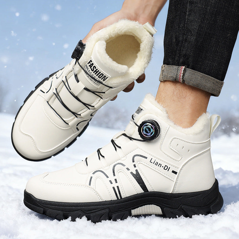 Botas de Invierno Aisladas de Cuero para Hombre