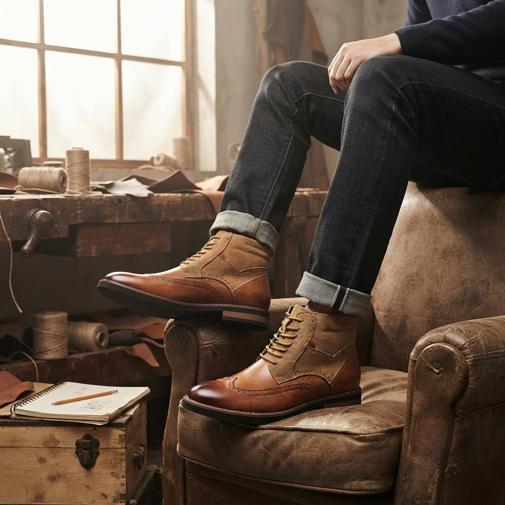 Botas de tobillo elegantes para hombre