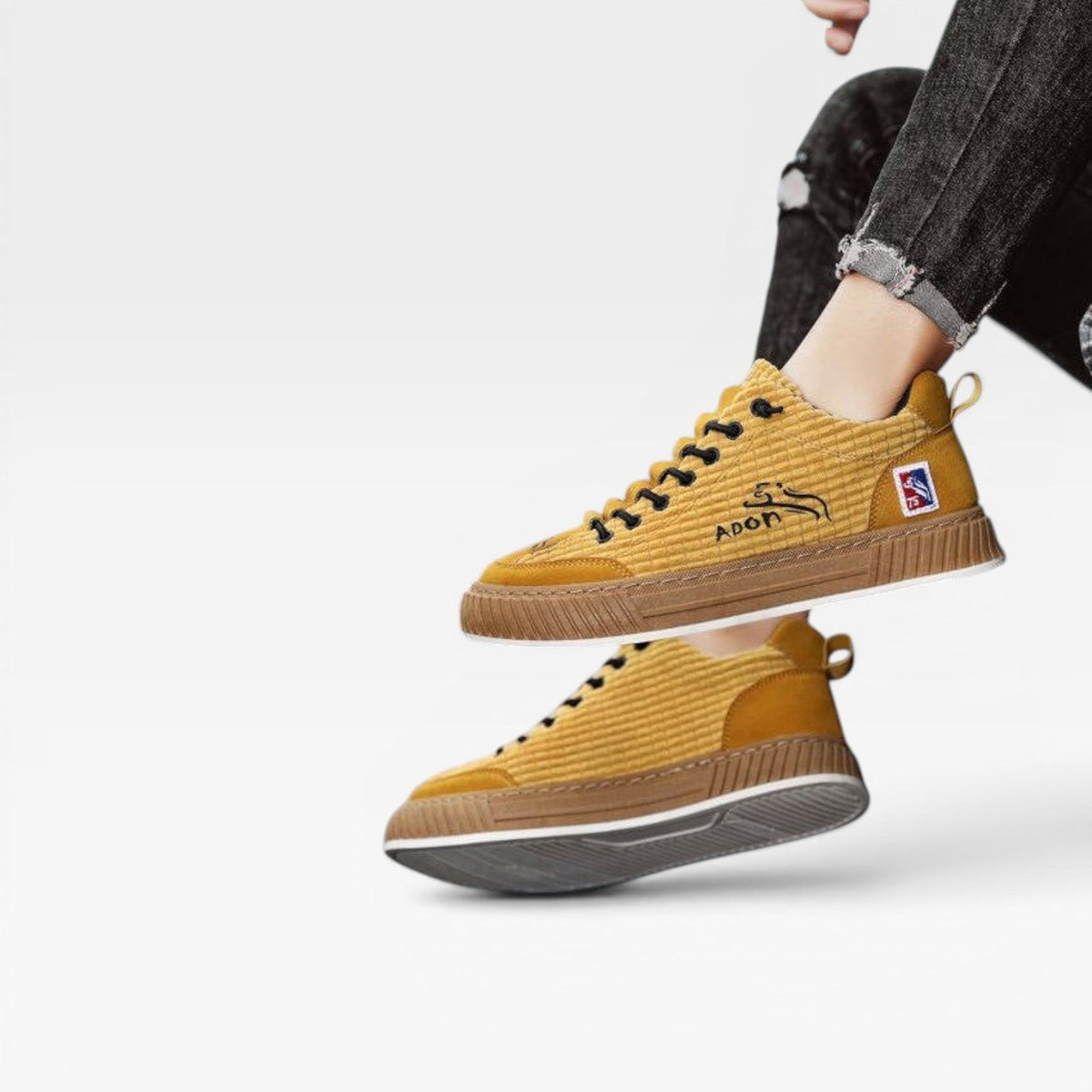 Zapatillas Casual Texturizadas para Hombre – Zapatillas de Skate de Bajo Top con Cordones para Uso Diario