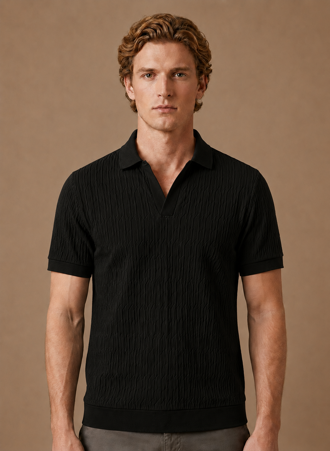 Camisa Polo de Lujo para Hombre – Textura Suave de Verano | Areleon