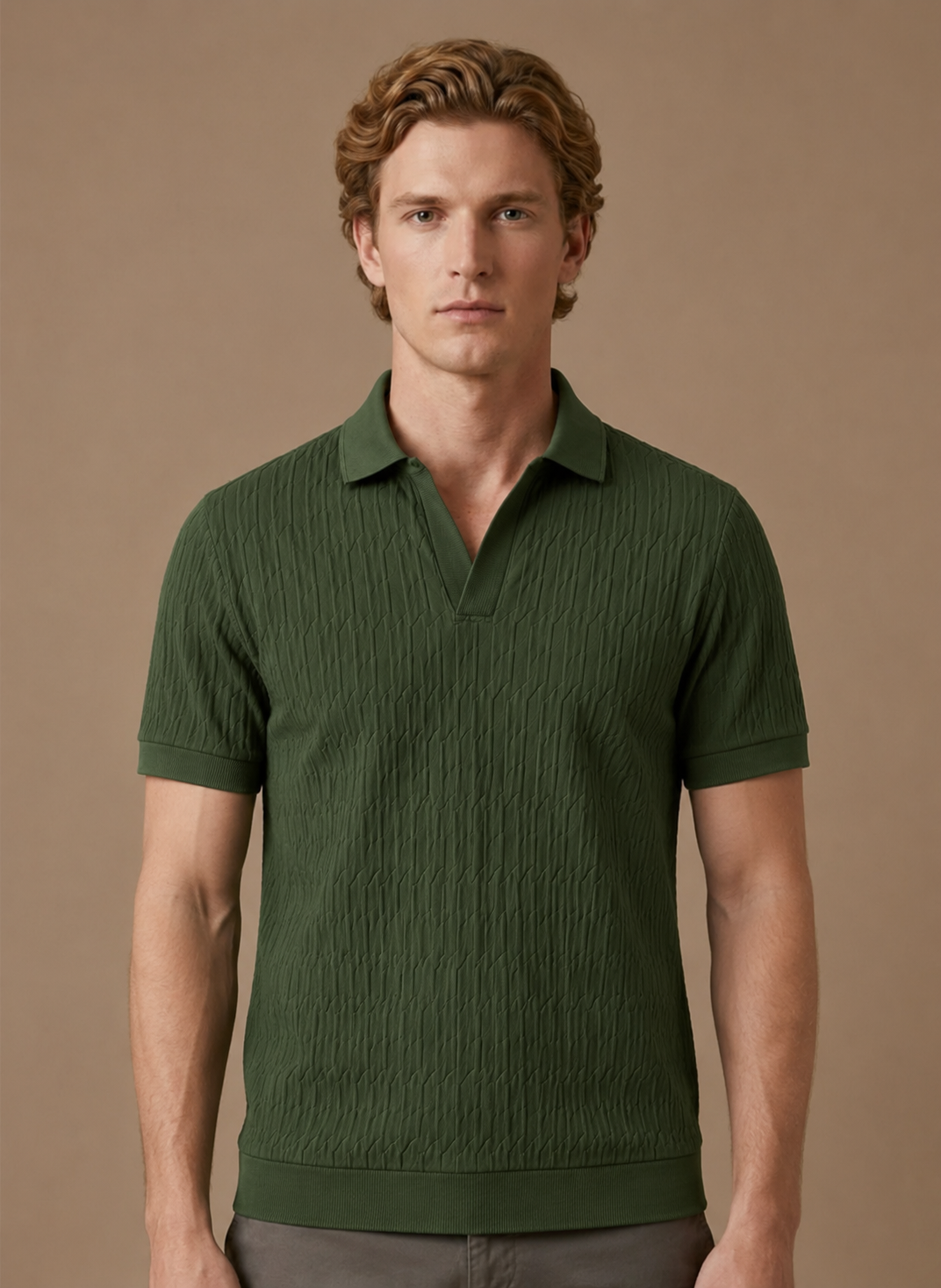 Camisa Polo de Lujo para Hombre – Textura Suave de Verano | Areleon