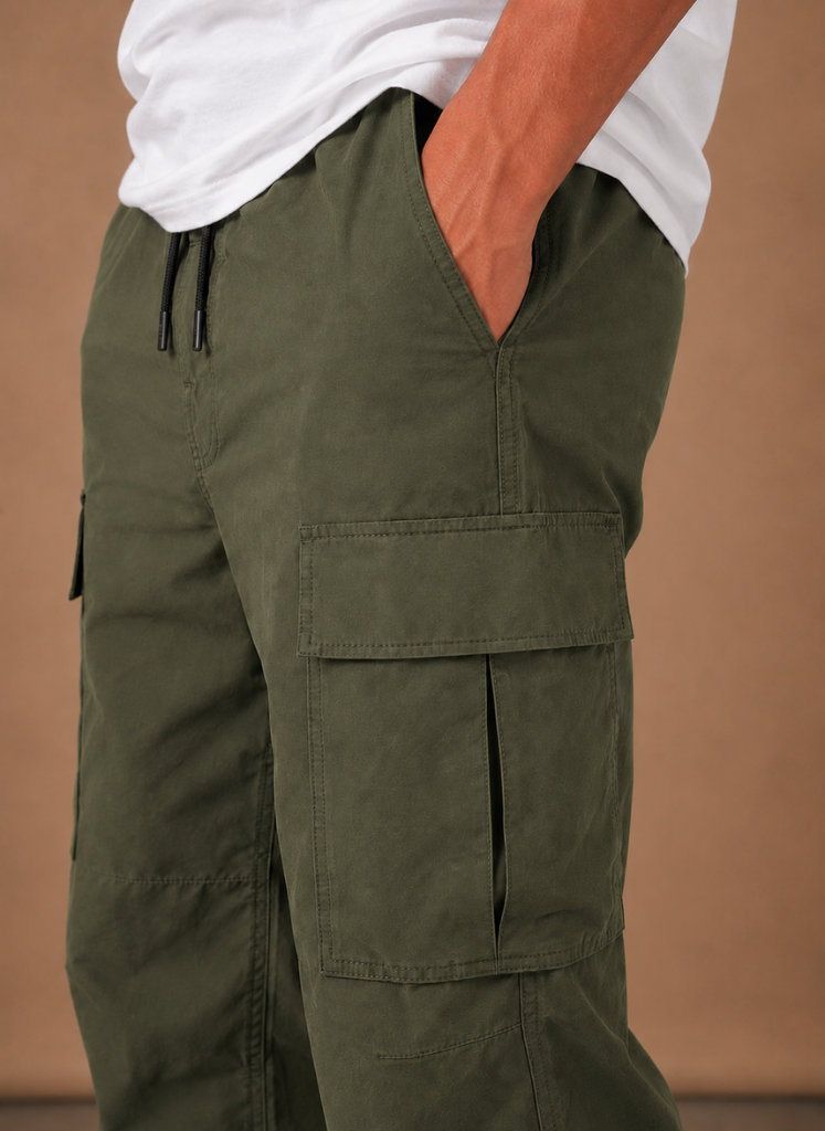 Pantalones Cargo para Hombre – Ajuste Relajado y Práctico para el Uso Diario | Areleon