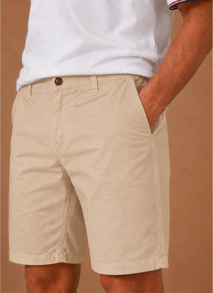 Pantalones Cortos Chino para Hombre – Algodón Casual Elegante Ajuste a Medida | Areleon