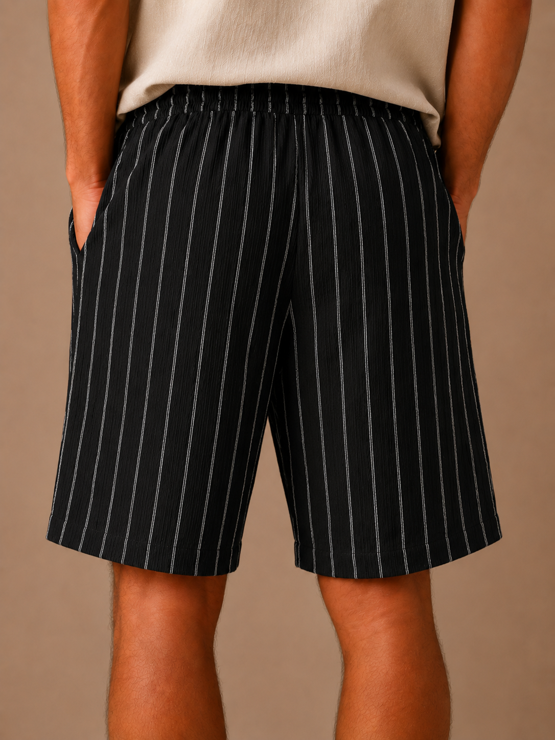 Pantalones Cortos de Lino para Hombre – Estilo con Cordón – Ajuste Relajado | Areleon