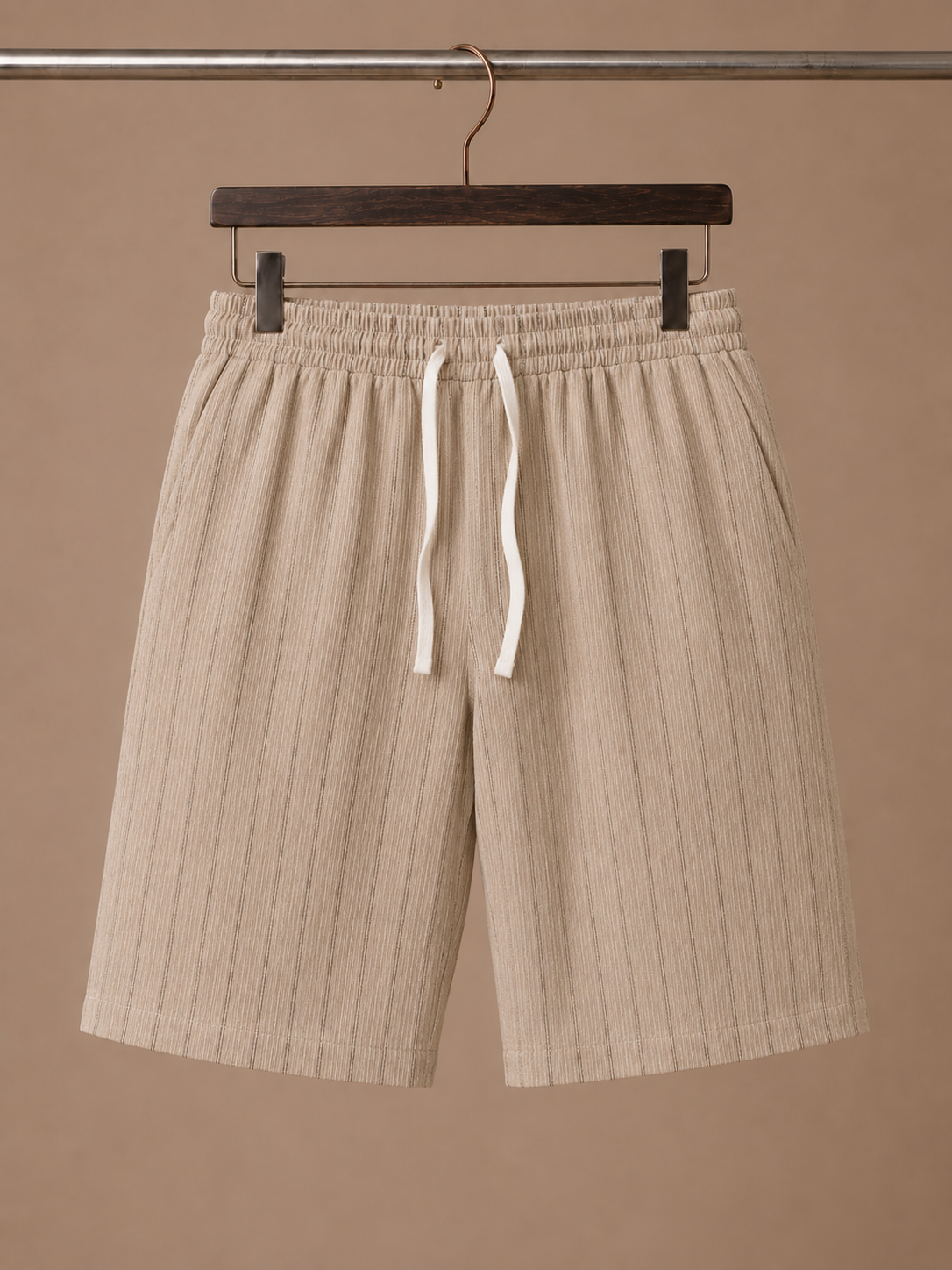 Pantalones Cortos de Lino para Hombre – Estilo con Cordón – Ajuste Relajado | Areleon