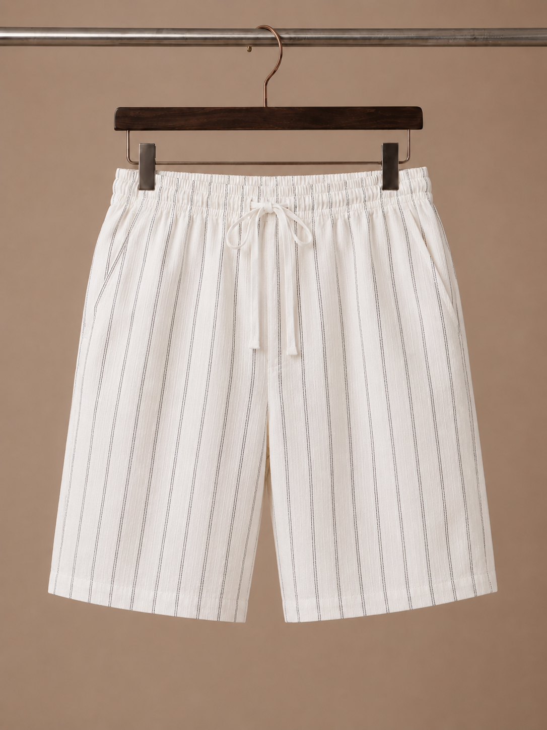 Pantalones Cortos de Lino para Hombre – Estilo con Cordón – Ajuste Relajado | Areleon