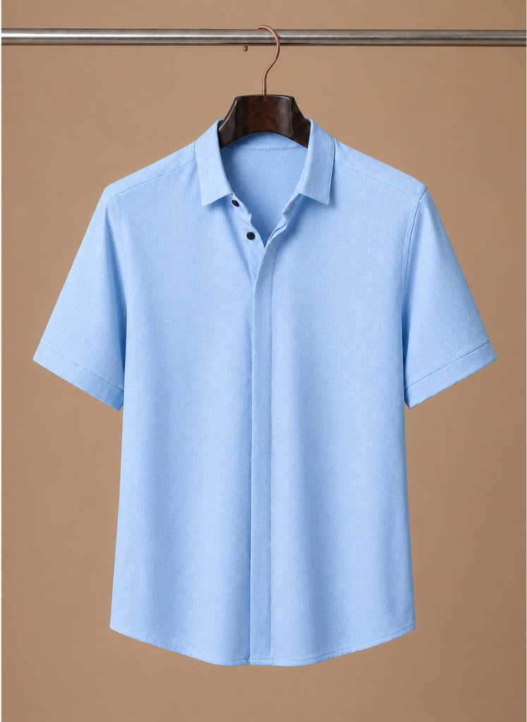 Camisa de Algodón Estilo Lino de Manga Corta para Hombre – Casual Elegante | Areleon