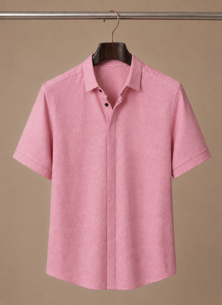 Camisa de Algodón Estilo Lino de Manga Corta para Hombre – Casual Elegante | Areleon