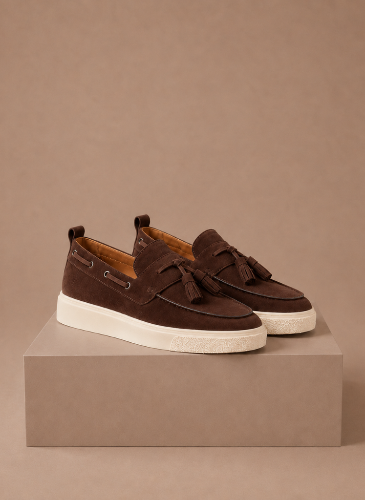 Zapatillas de Loafer con Borlas para Hombre – Suede Casual Slip-On | Areleon