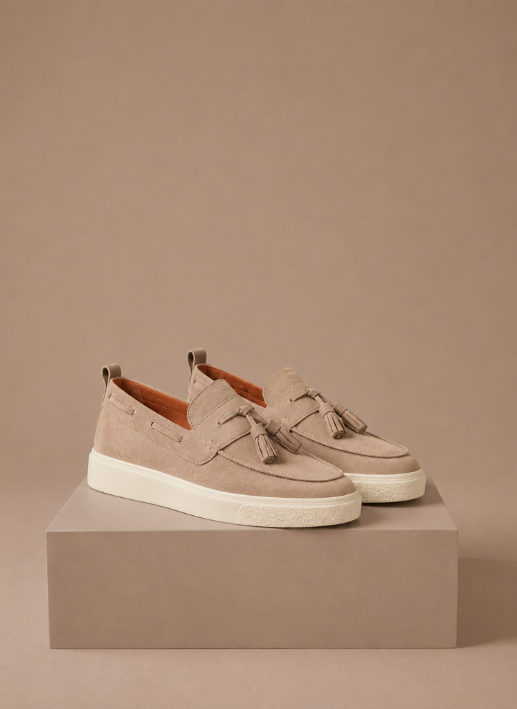Zapatillas de Loafer con Borlas para Hombre – Suede Casual Slip-On | Areleon