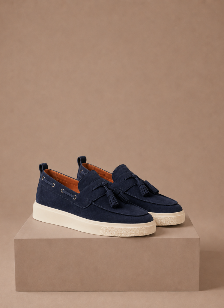 Zapatillas de Loafer con Borlas para Hombre – Suede Casual Slip-On | Areleon