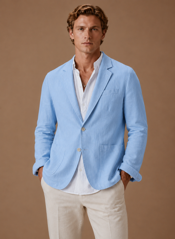 Blazer de Lino para Hombre – Casual Elegante Ligero | Areleon