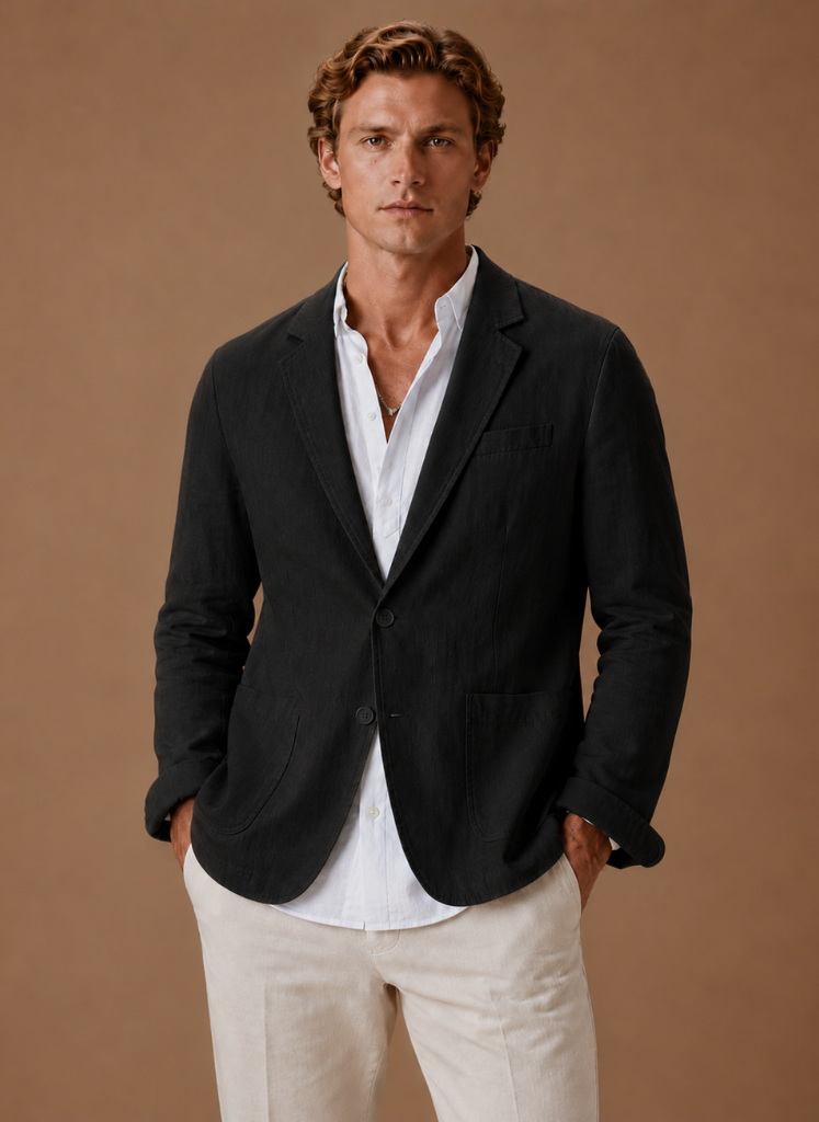 Blazer de Lino para Hombre – Casual Elegante Ligero | Areleon
