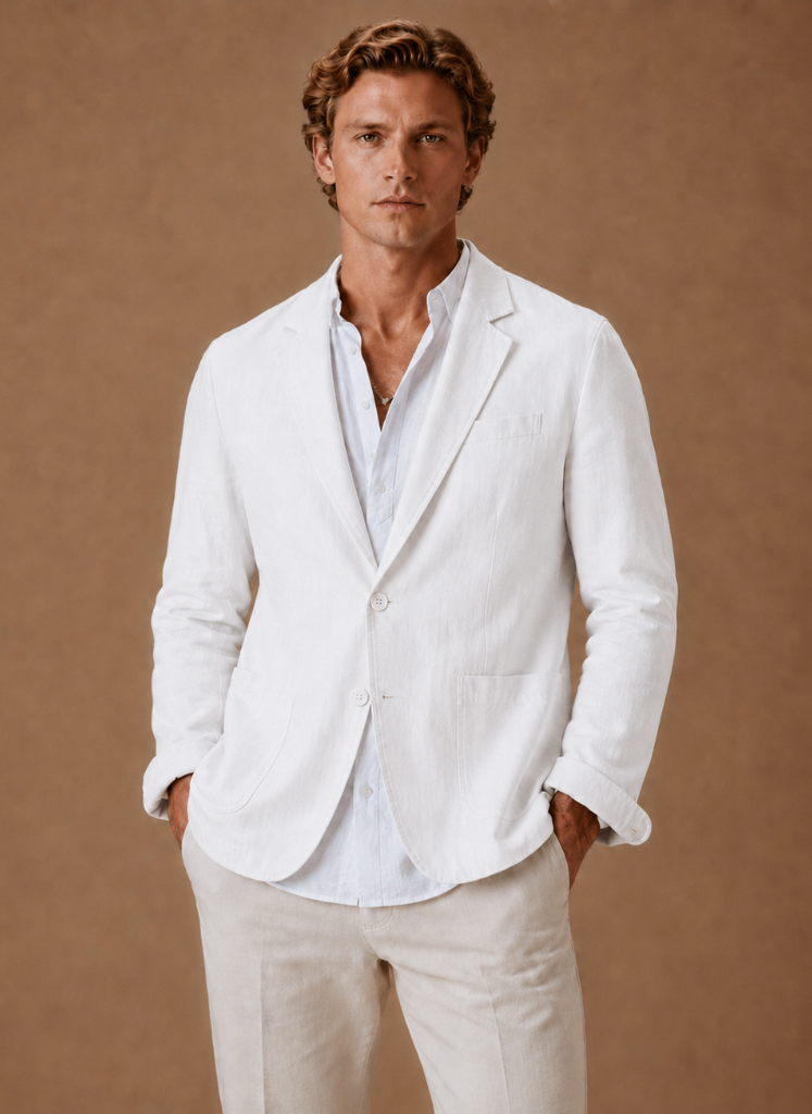 Blazer de Lino para Hombre – Casual Elegante Ligero | Areleon
