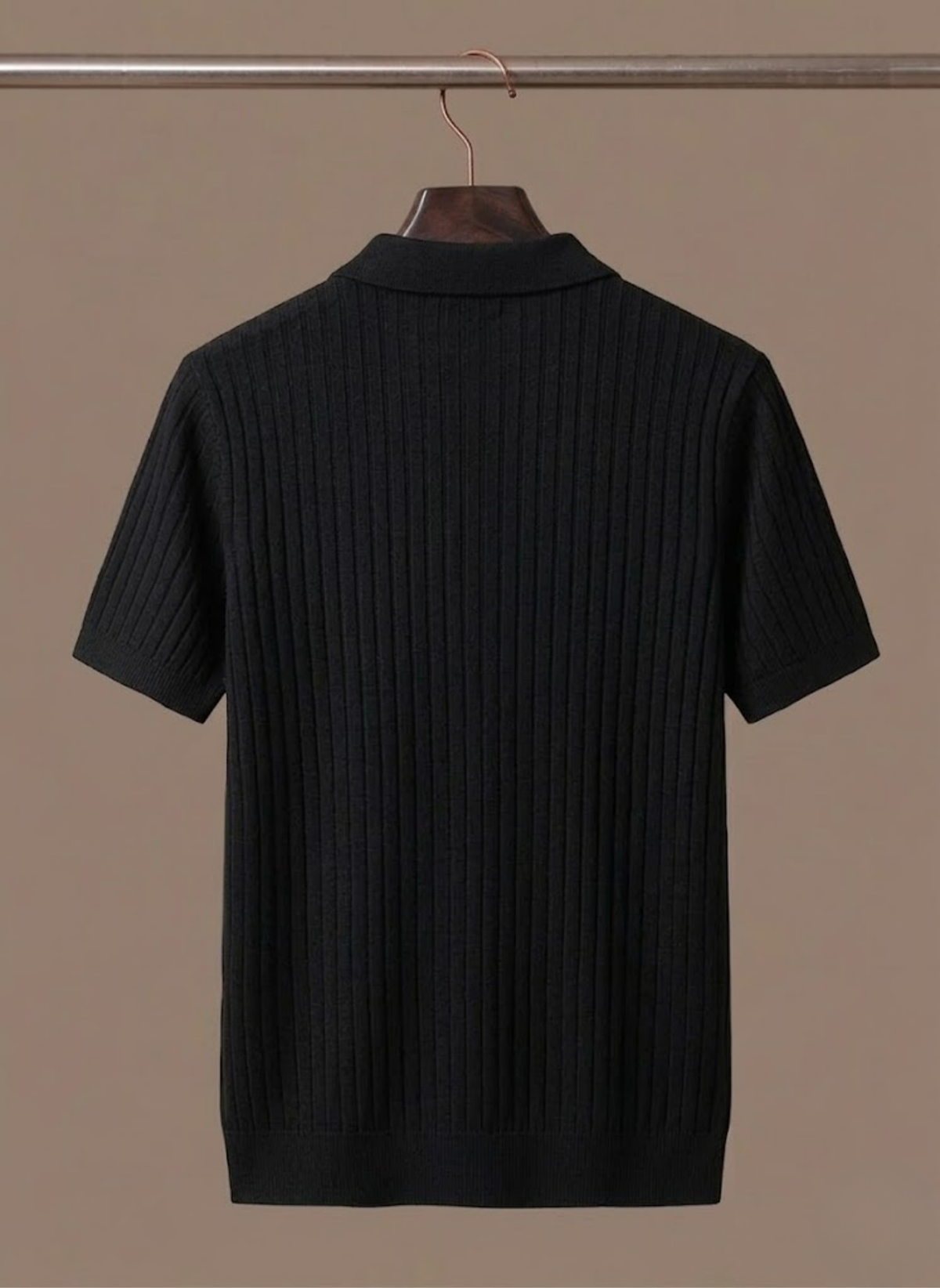 Camisa Polo de Punto a Rayas para Hombre – Manga Corta Transpirable | Areleon