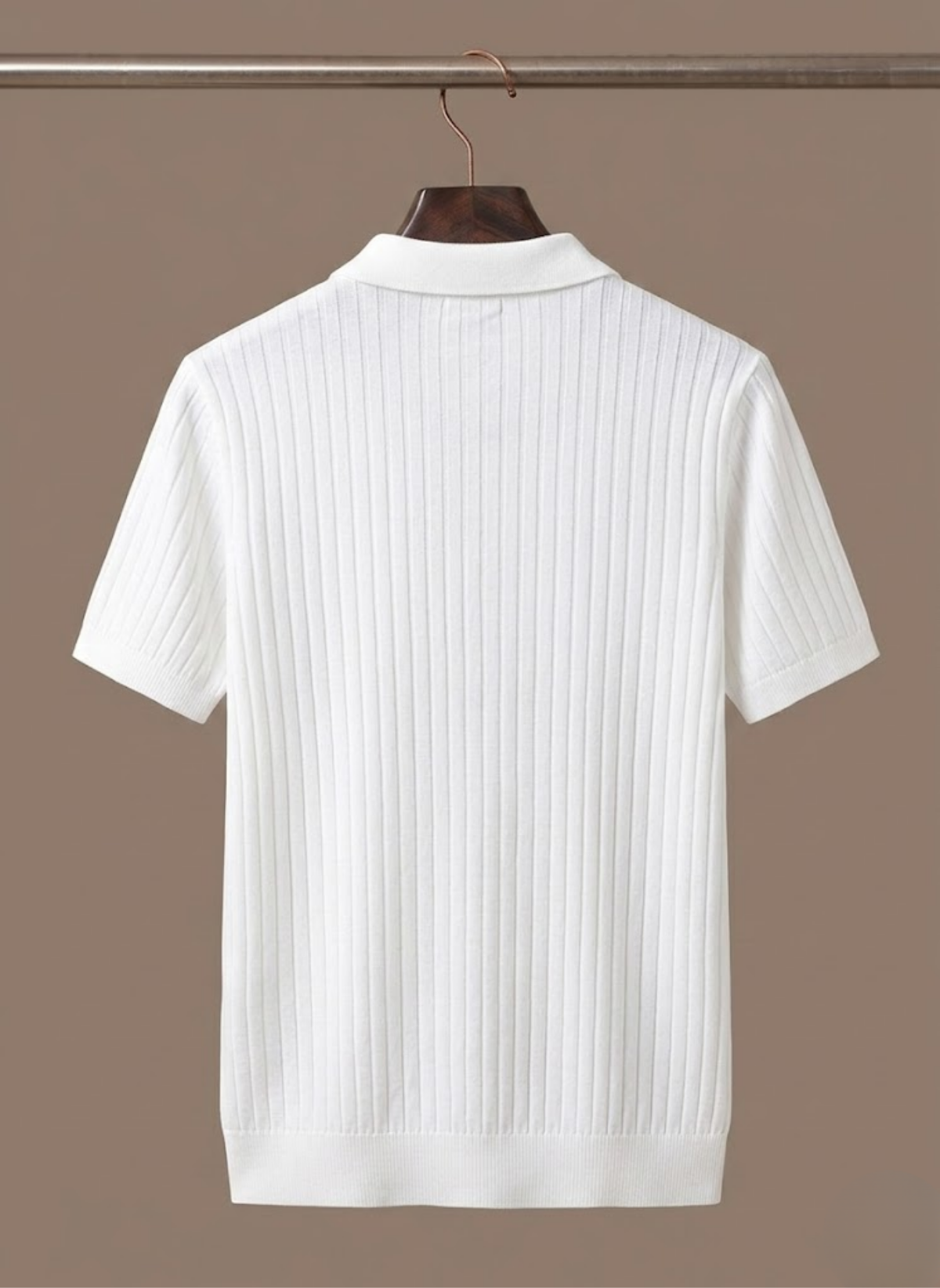 Camisa Polo de Punto a Rayas para Hombre – Manga Corta Transpirable | Areleon