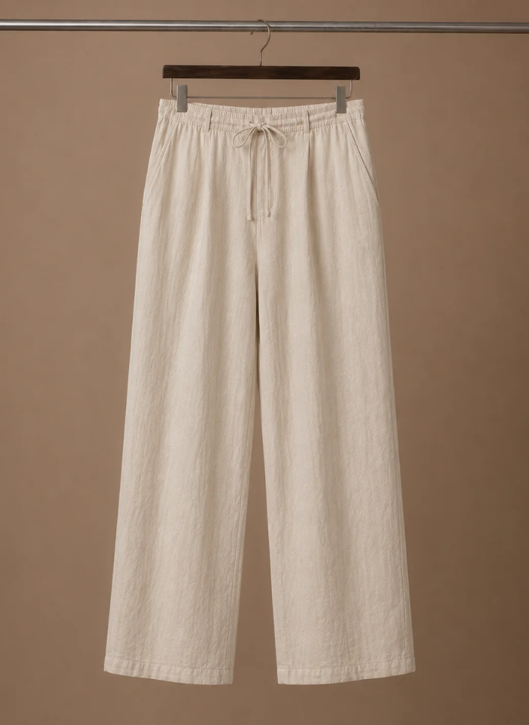 Pantalones de Mezcla de Lino para Hombre – Smart Casual Ligero | Areleon
