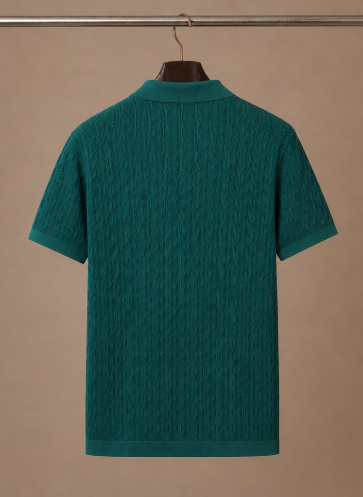 Camisa Polo Texturizada para Hombre – Casual Inteligente y Transpirable | Areleon