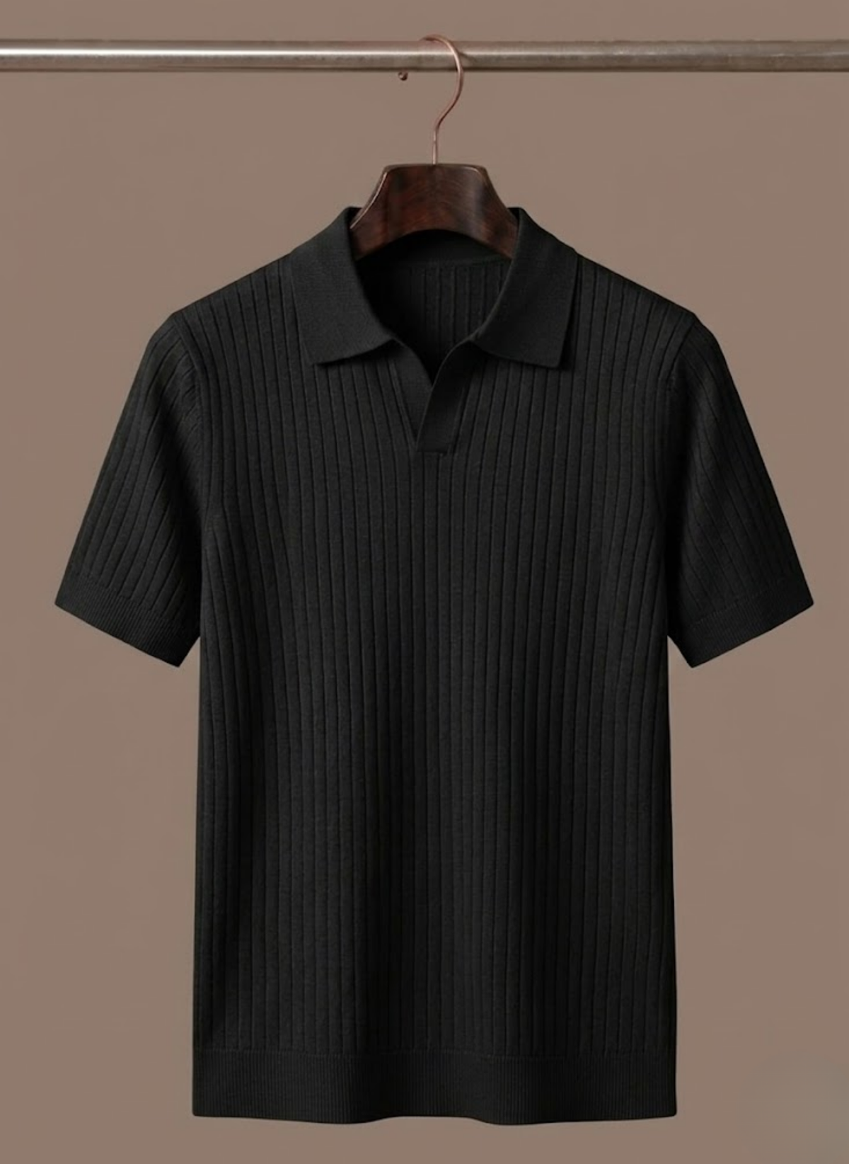 Camisa Polo de Punto Acanalado para Hombre – Ligera y Casual de Verano | Areleon