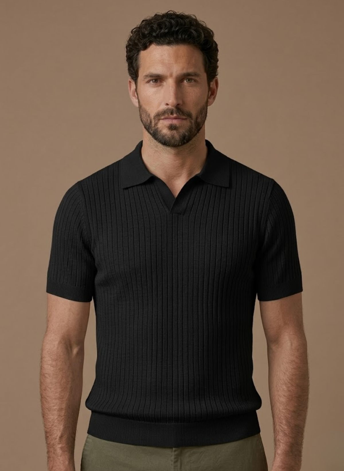 Camisa Polo de Punto Acanalado para Hombre – Ligera y Casual de Verano | Areleon