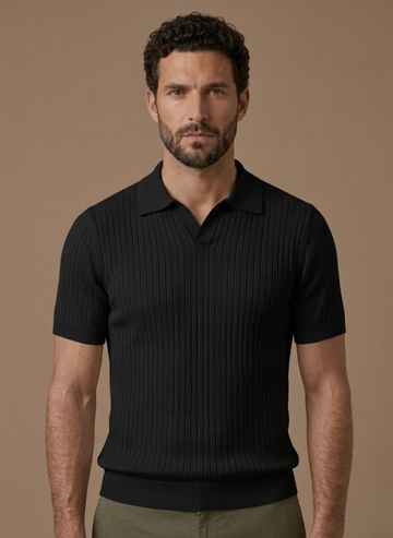 Camisa Polo de Punto Acanalado para Hombre – Ligera y Casual de Verano | Areleon