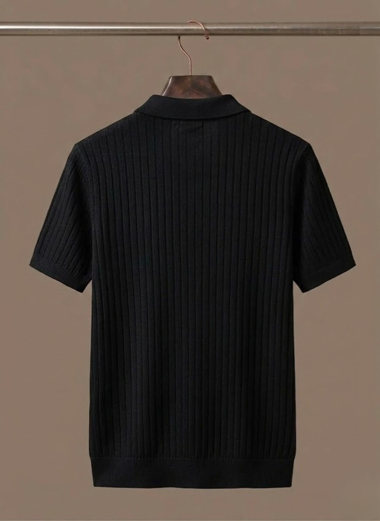 Camisa Polo de Punto Acanalado para Hombre – Ligera y Casual de Verano | Areleon