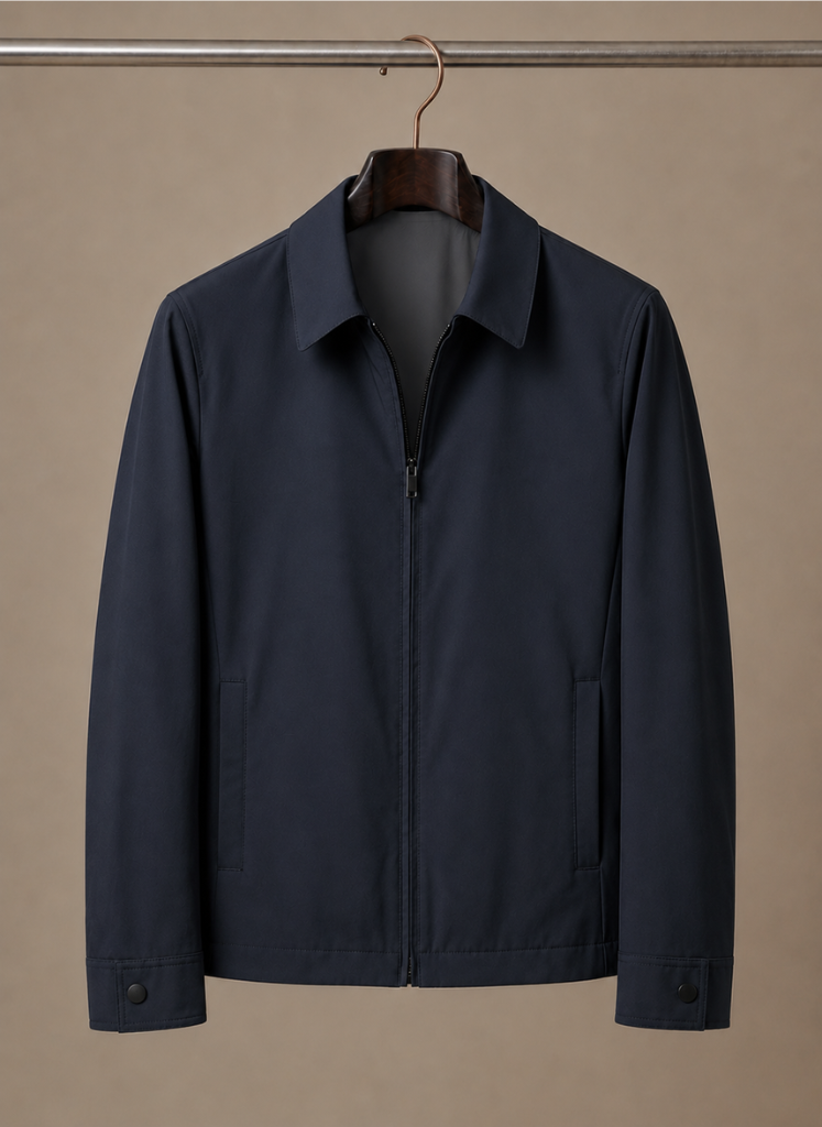 Chaqueta de Cuello Polo para Hombre – Abrigo Casual Ligero | Areleon