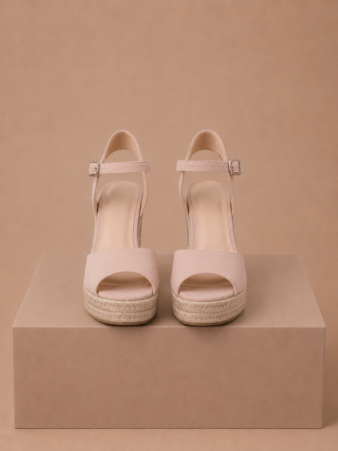 Sandalias de cuña de esparto para mujer – Elegante ante de verano | Areleon