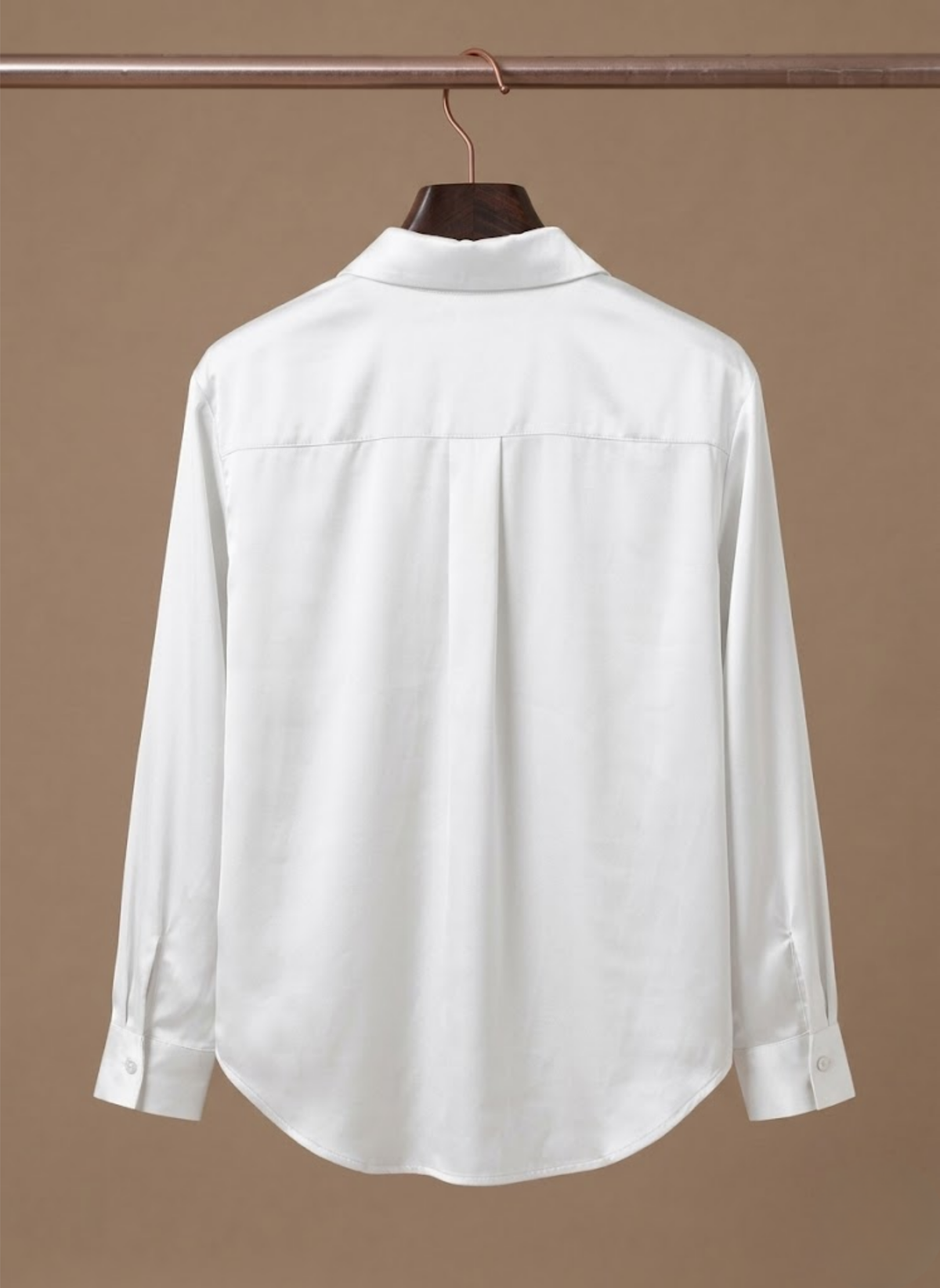 Blusa de Satén para Mujeres – Camisa Elegante de Botones de Manga Larga | Areleon