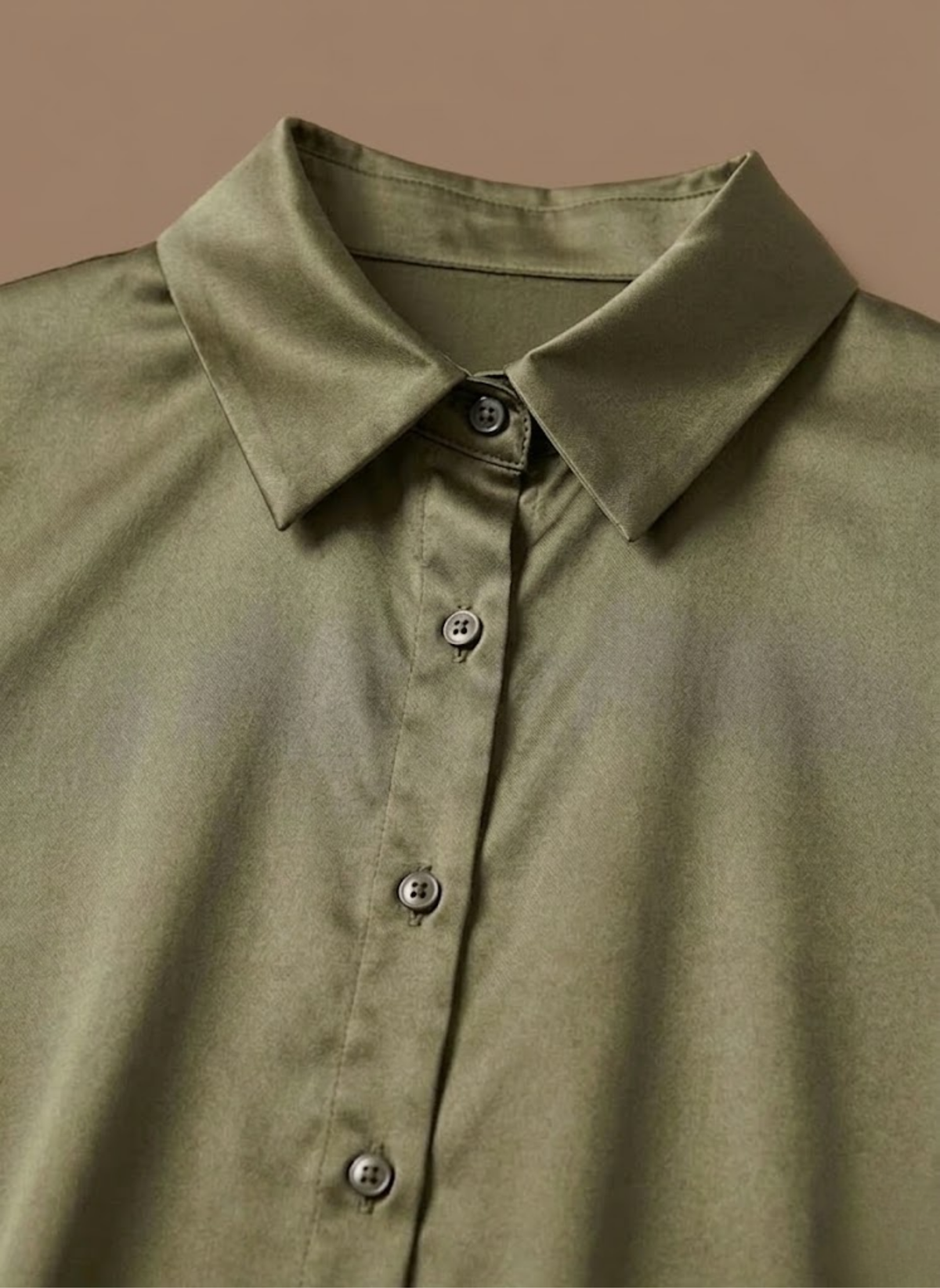 Blusa de Satén para Mujeres – Camisa Elegante de Botones de Manga Larga | Areleon