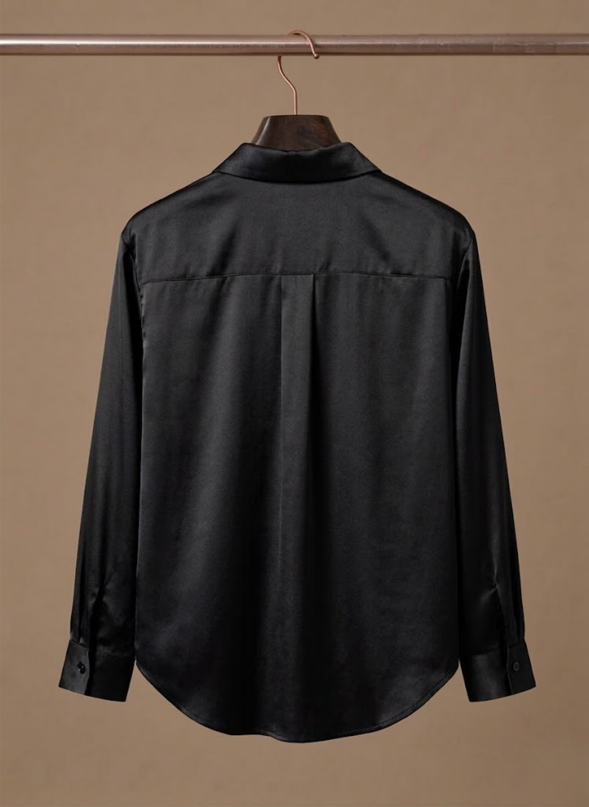 Blusa de Satén para Mujeres – Camisa Elegante de Botones de Manga Larga | Areleon
