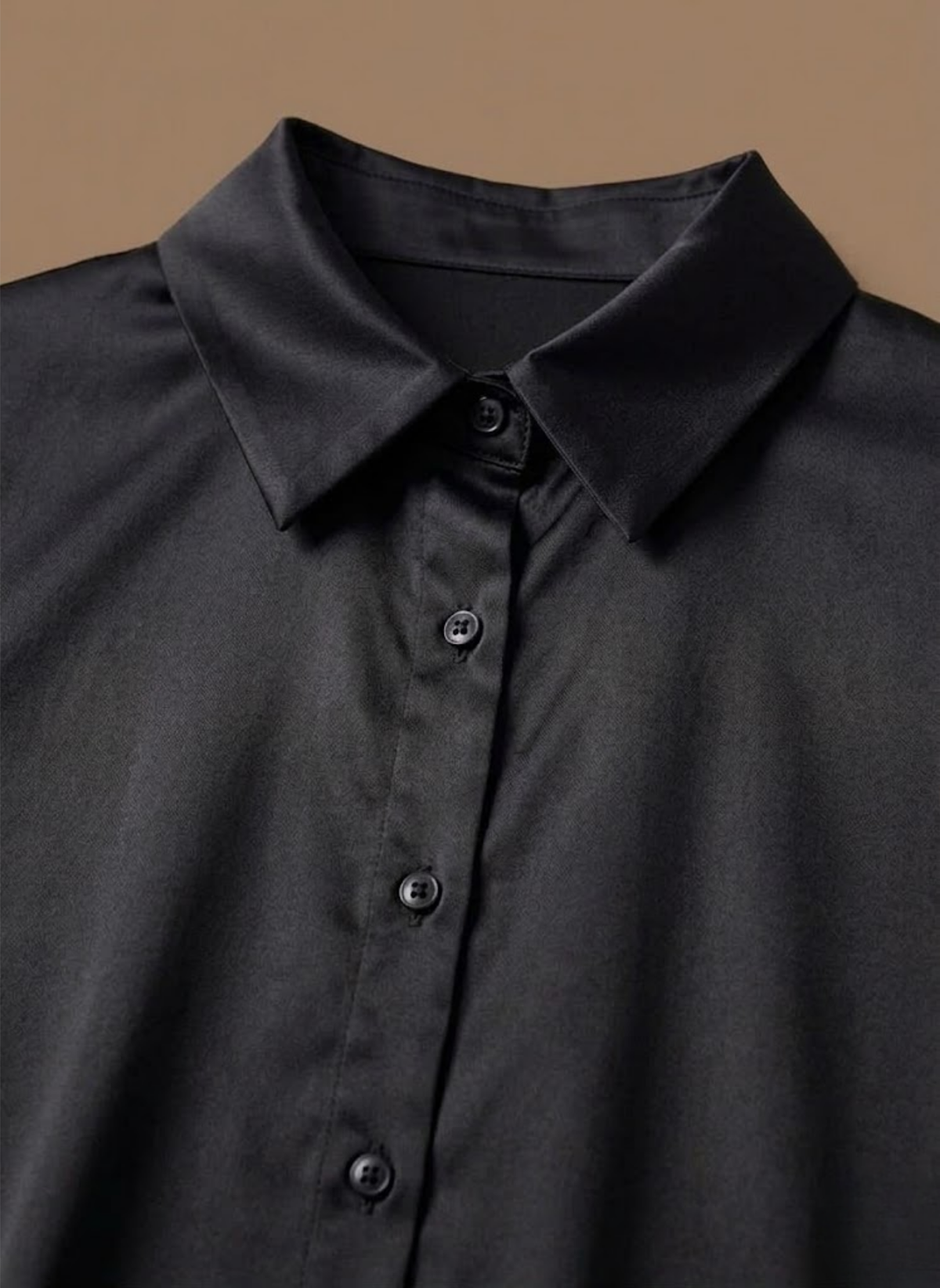 Blusa de Satén para Mujeres – Camisa Elegante de Botones de Manga Larga | Areleon