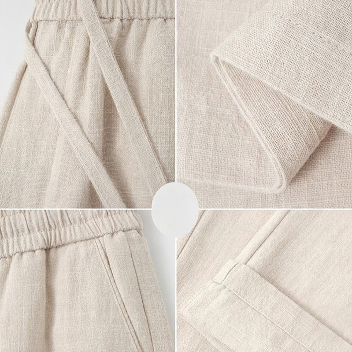 Pantalones de Lino Milford Estructura Relajada