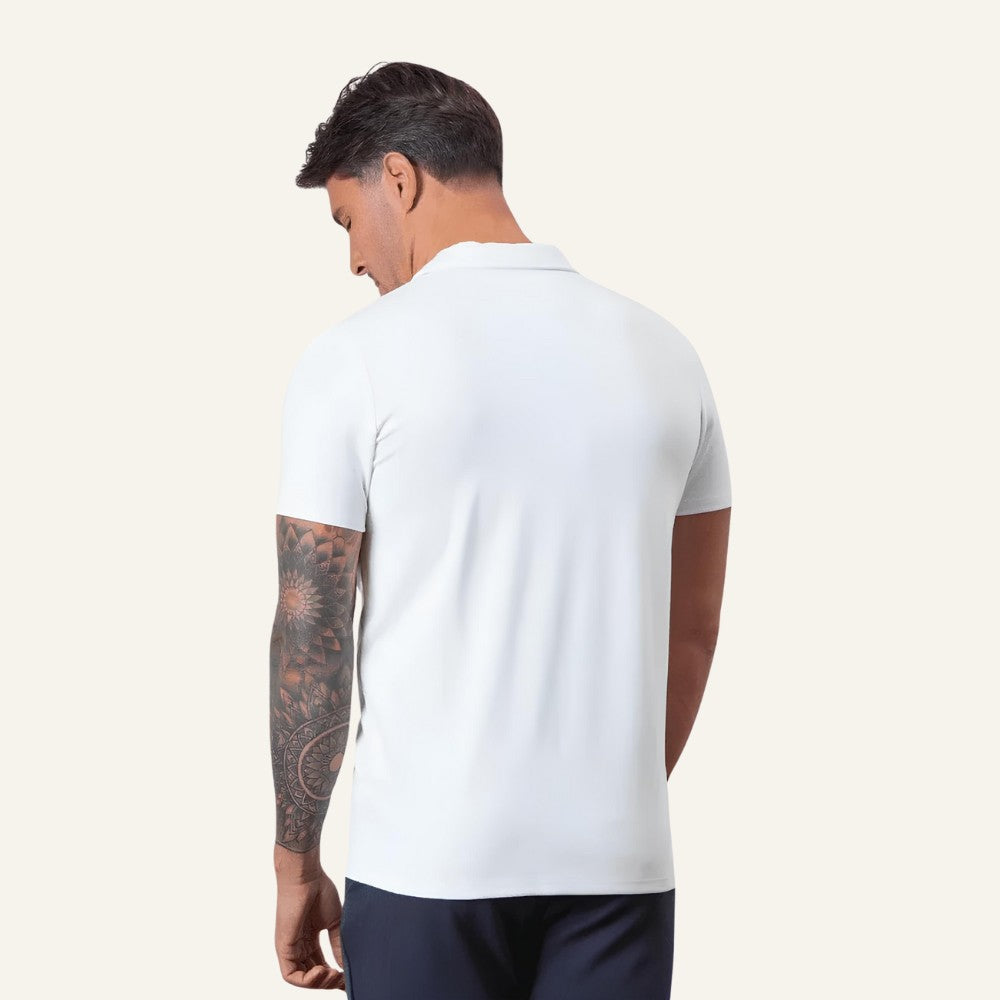 Camisa Polo de Media Cremallera para Hombre Old Money Perion