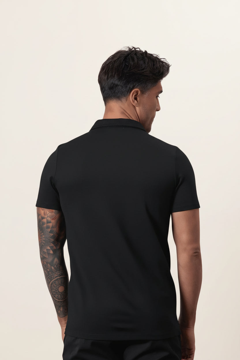 Camisa Polo de Media Cremallera para Hombre Old Money Perion