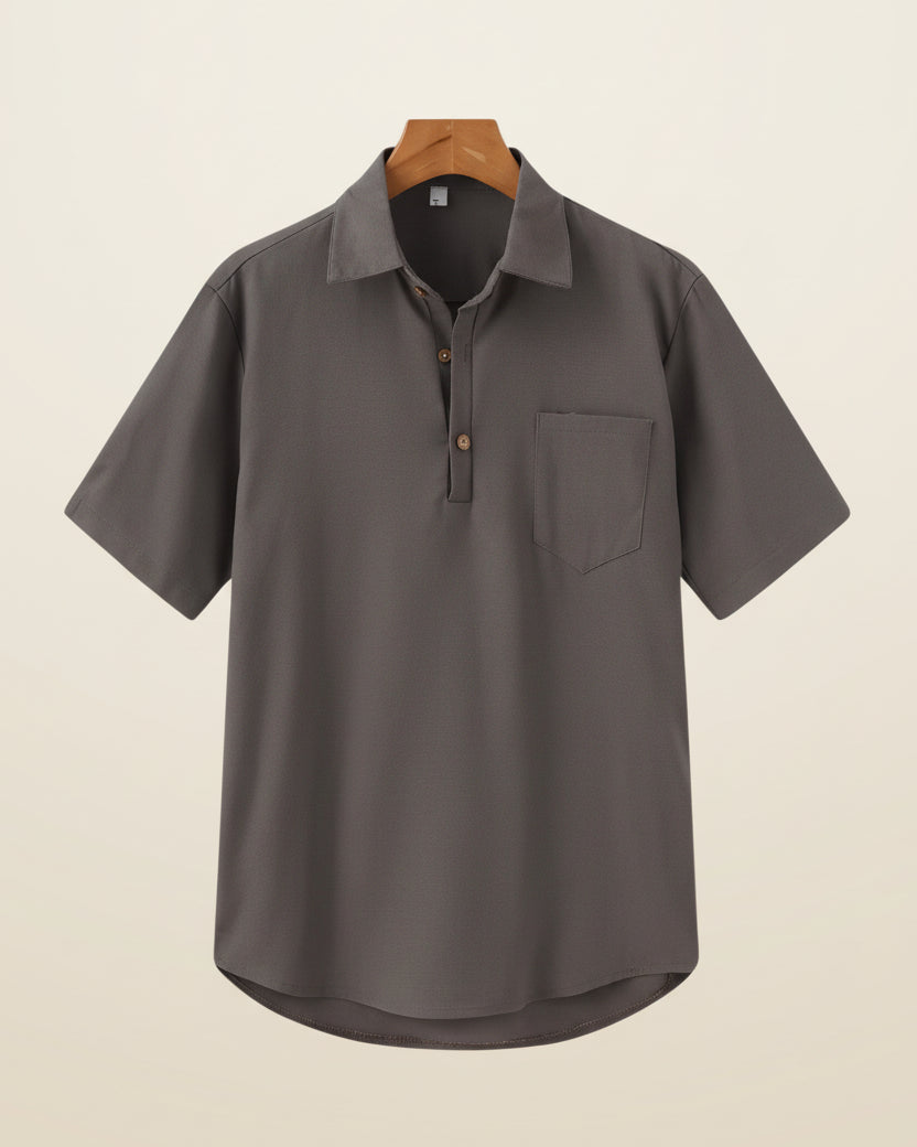 Camisa Polo Clásica con Bolsillo