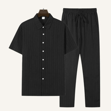 Conjunto de Camisa Texturizada y Pantalones Riviera Ease