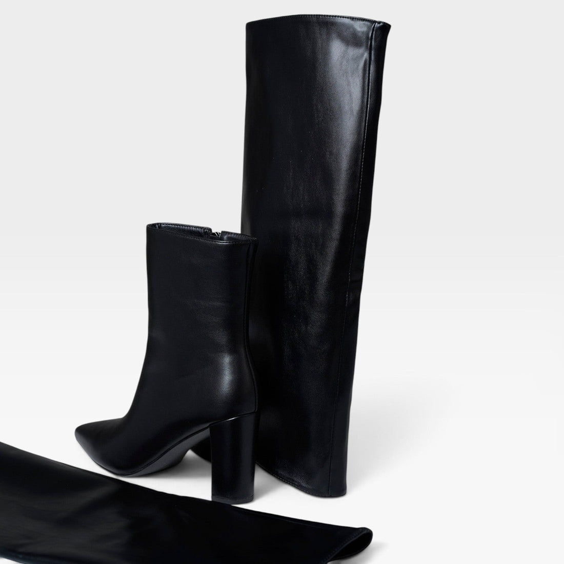 Botas de Cuero Convertibles Altas para Mujer