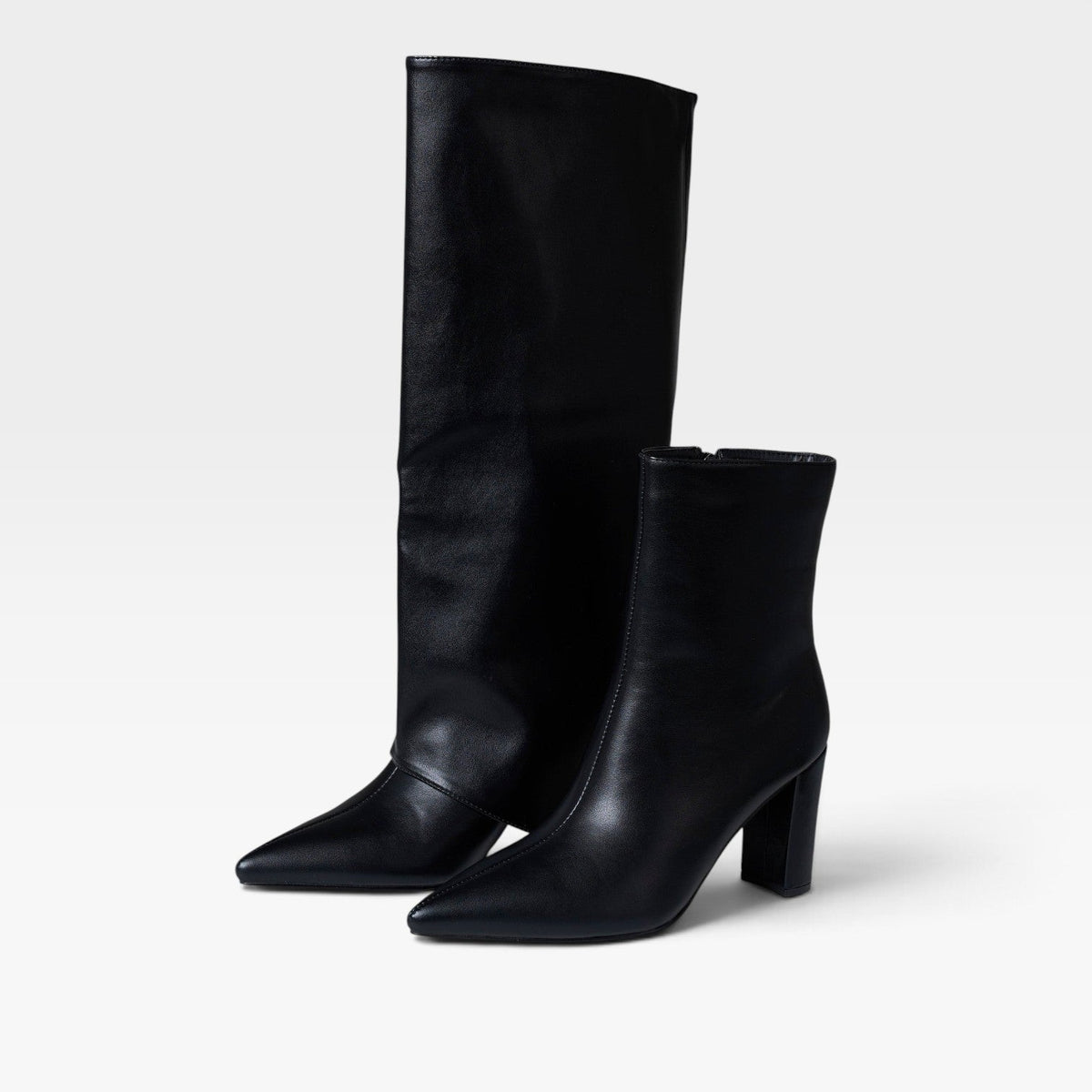 Botas de Cuero Convertibles Altas para Mujer