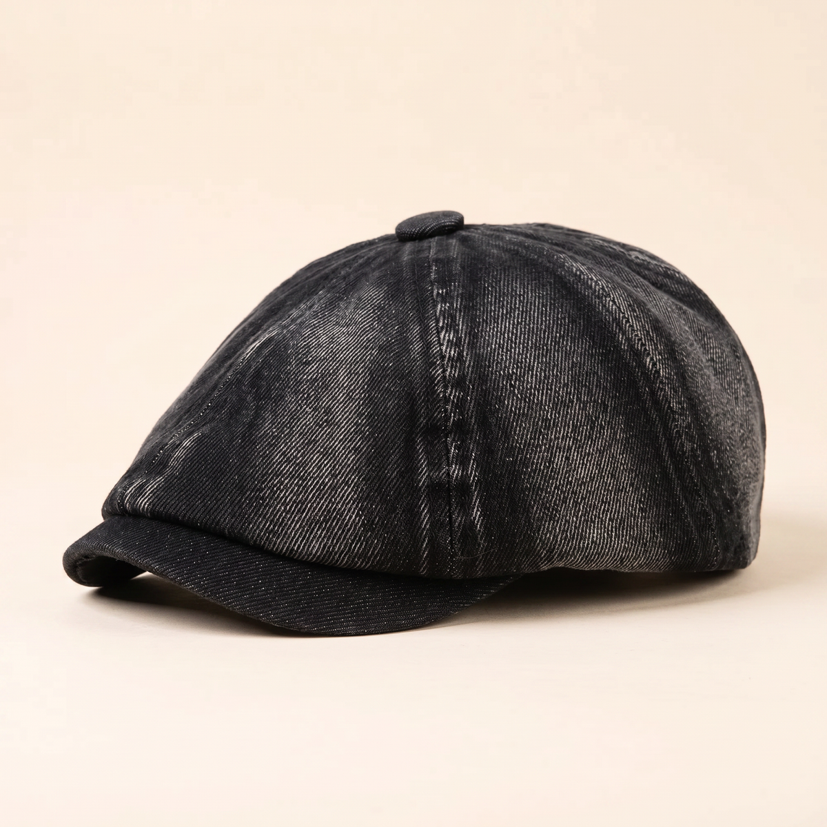 Gorra de Denim Estilo Newsboy