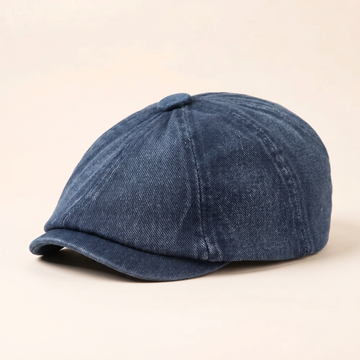 Gorra de Denim Estilo Newsboy