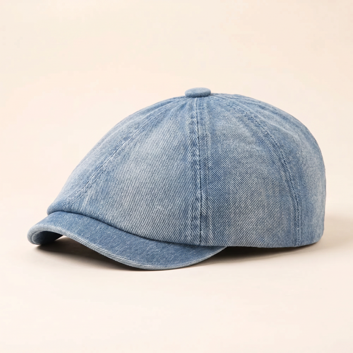 Gorra de Denim Estilo Newsboy