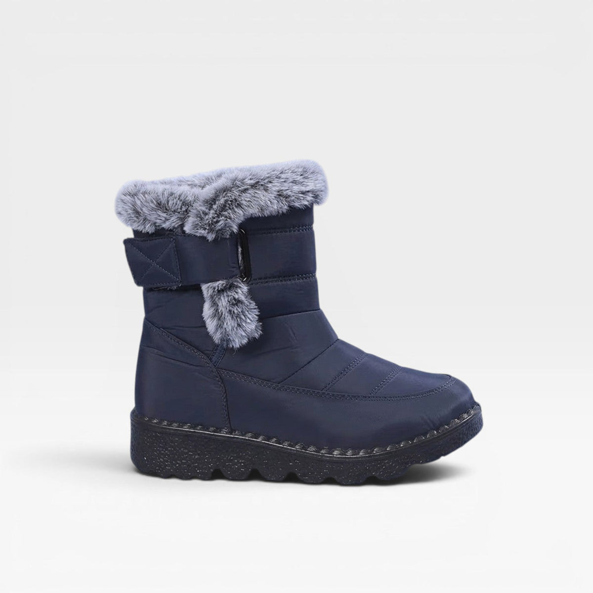 Botas de Invierno Acolchadas para Mujer – Botas de Nieve Impermeables con Forro de Piel Sintética