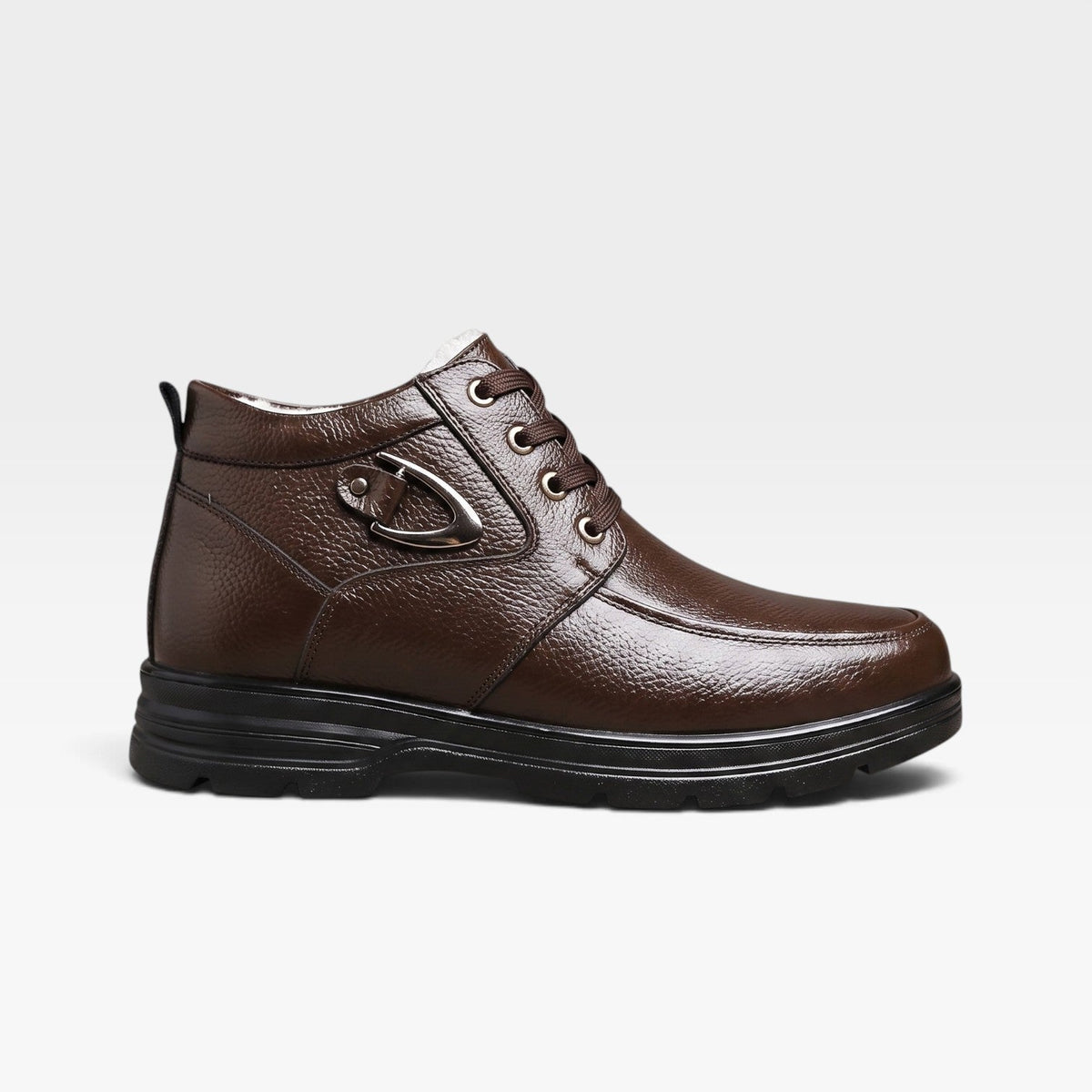 Botas de Cuero Genuino para Hombre con Cordones