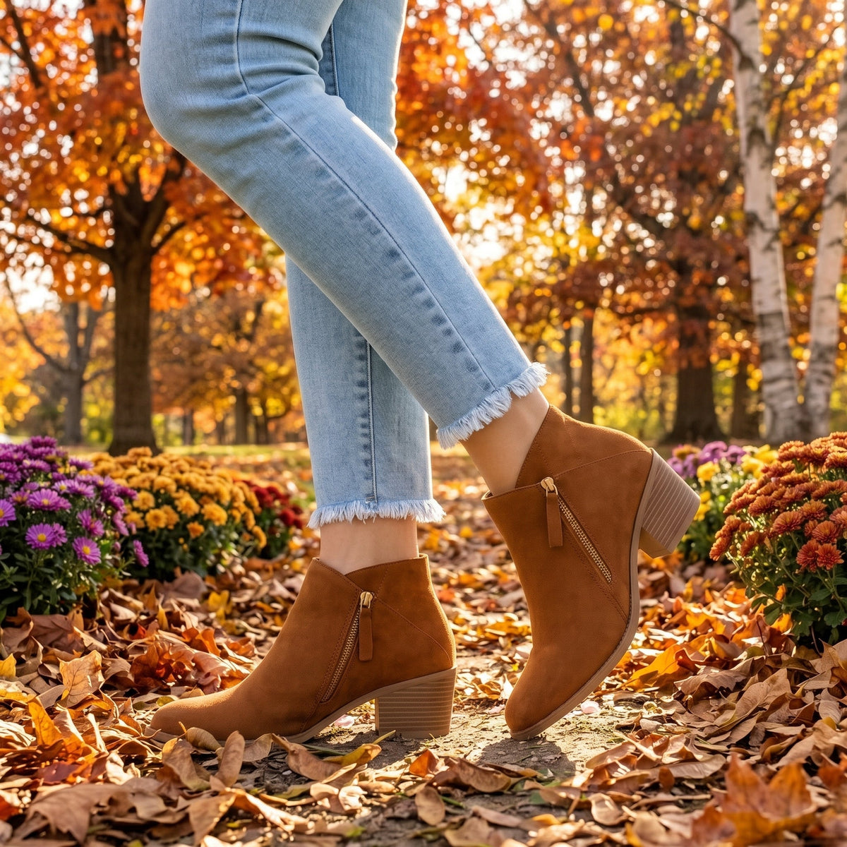 Botas de Tobillo Ortopédicas de Ante para Mujer
