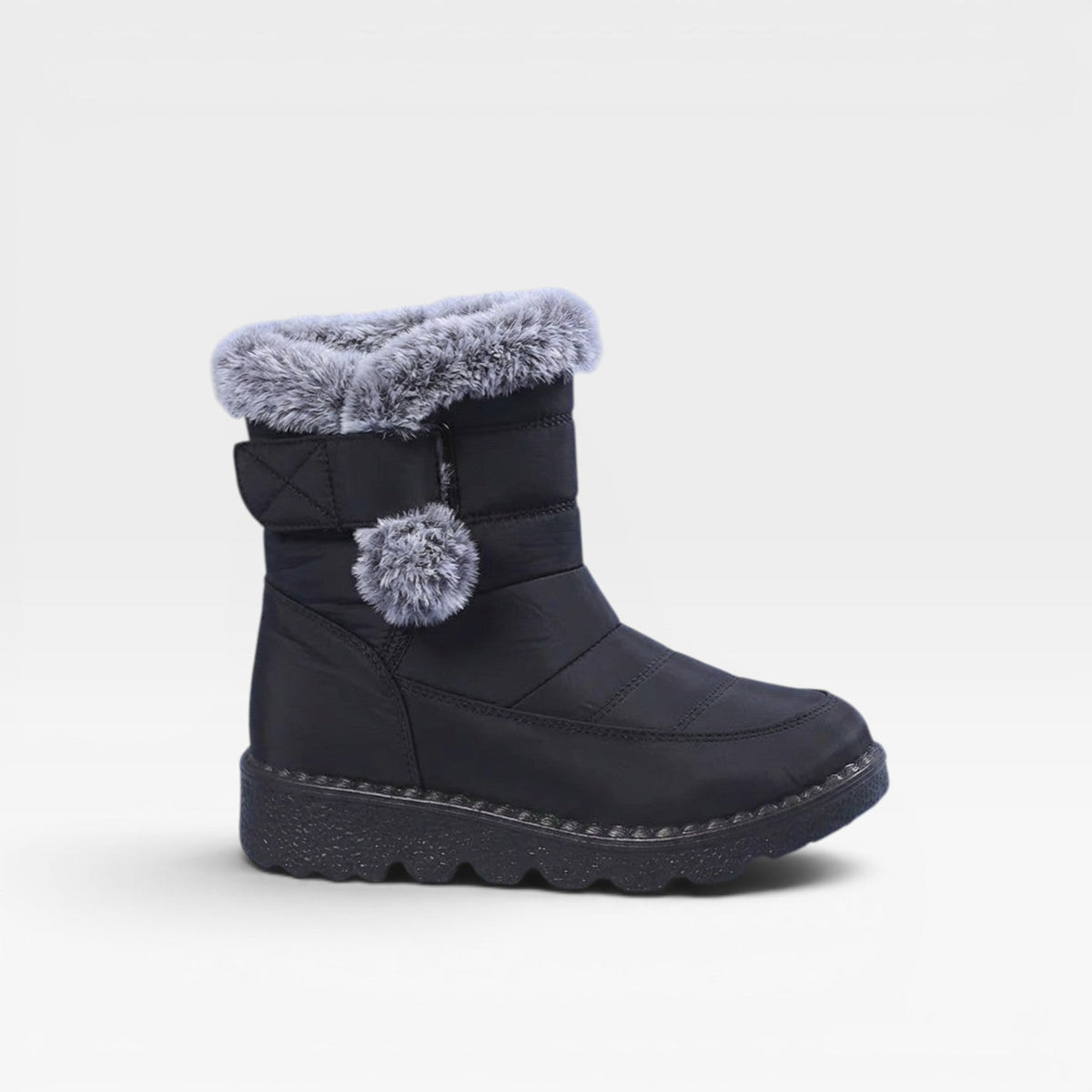Botas de Invierno Acolchadas para Mujer – Botas de Nieve Impermeables con Forro de Piel Sintética