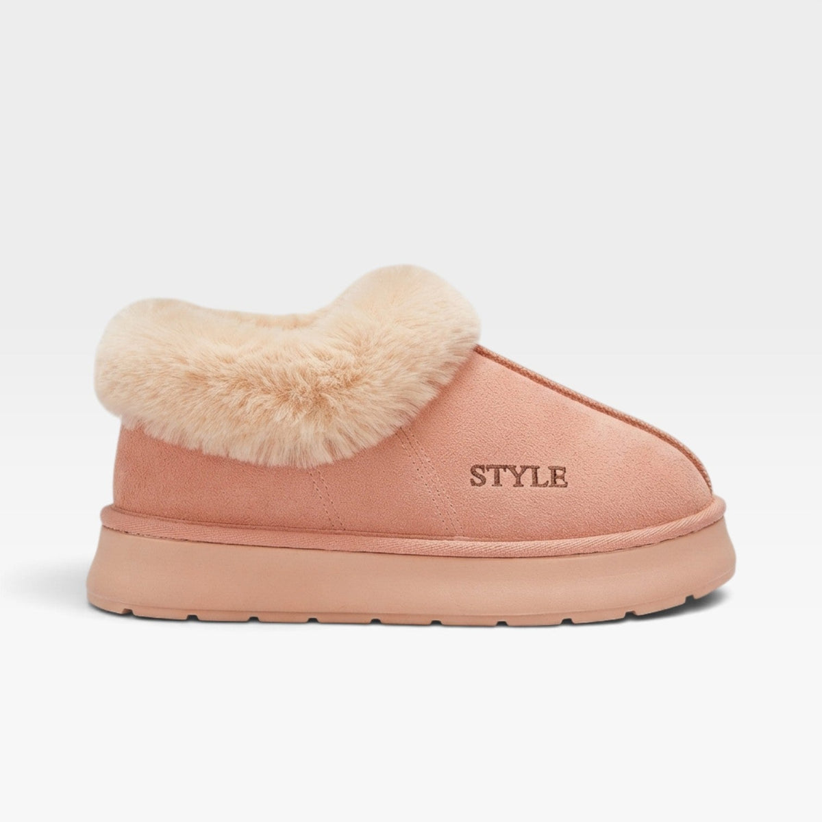 Botas de Mujer de Suede Cálidas con Forro de Piel