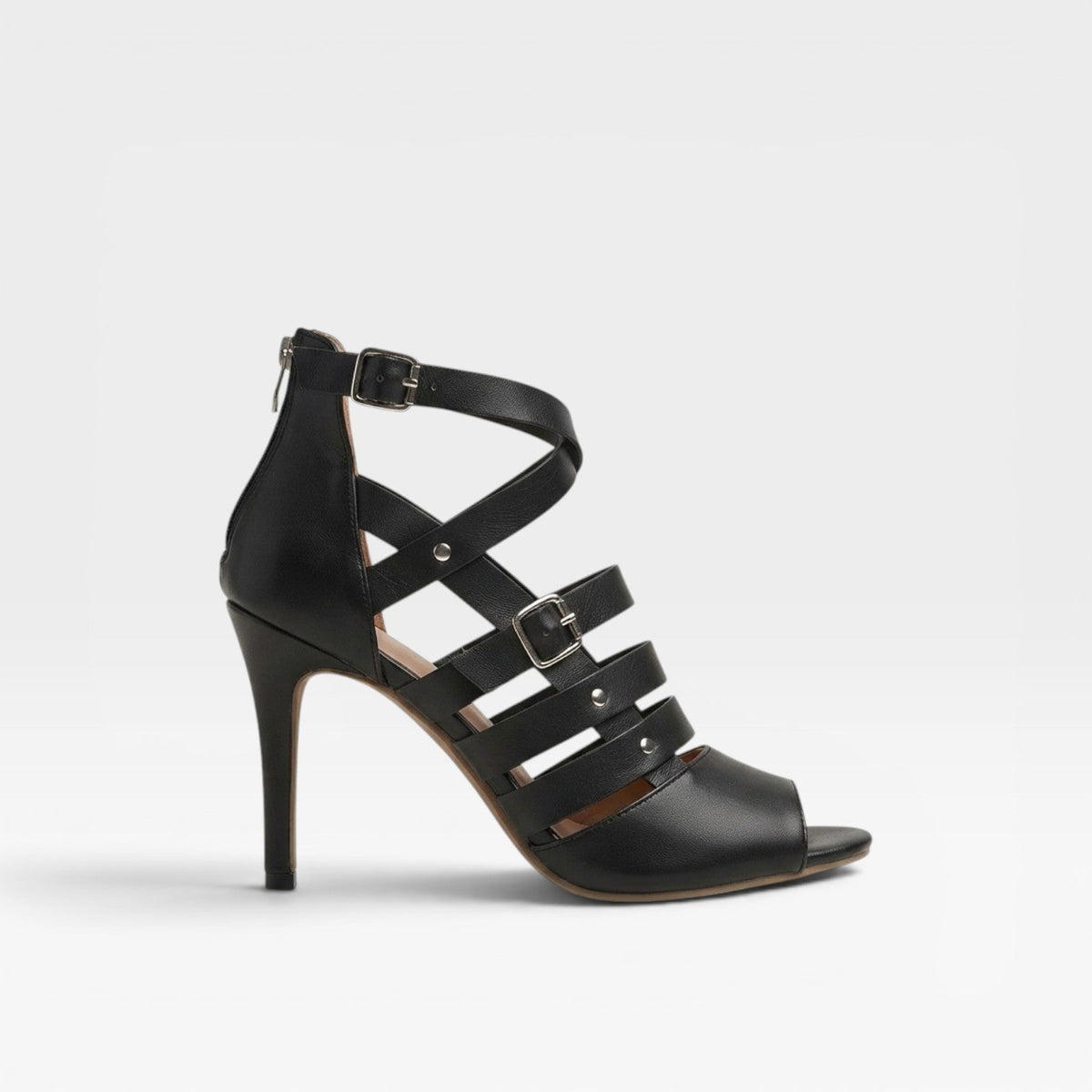 Tacones de Estilete Gladiador para Mujeres – Sandalias Elegantes de Tiras Cruzadas y Punta Abierta para Ocasiones Especiales