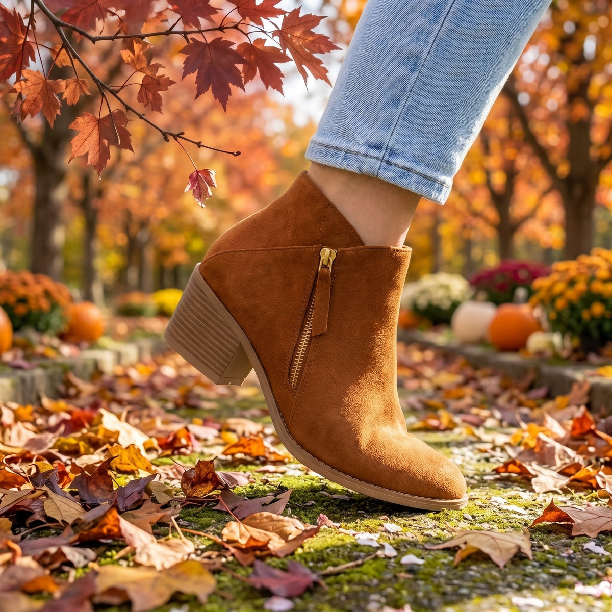 Botas de Tobillo Ortopédicas de Ante para Mujer